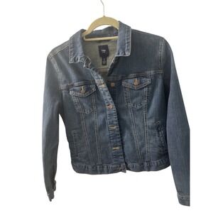 Gap 1969 Womens Medium‎ Wash Denim Trucker Jacket Blue Size Small S